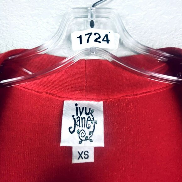 🟣🟣🟣 Mary Jane Women's Size Extra Small Peace Waterfall Embroidered Cardigan S - Picture 3 of 8